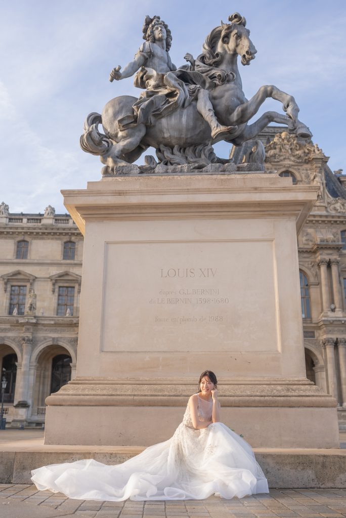 ルーブル美術館　パリフォトウェディング