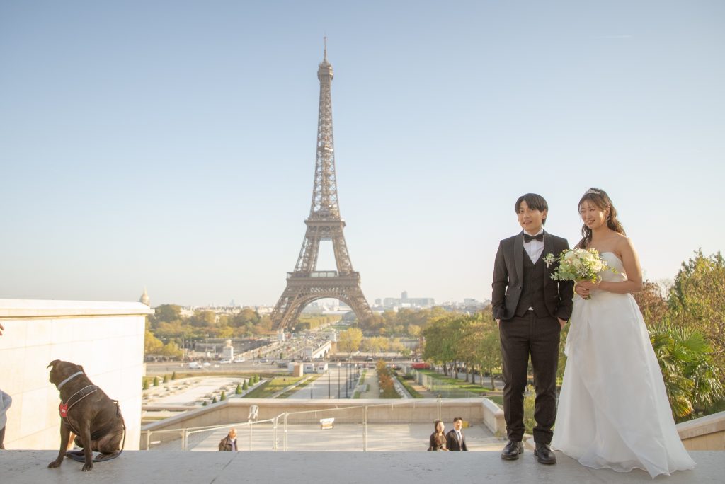 エッフェル塔　フォトウェディング