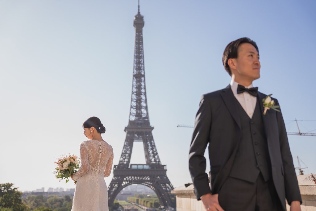 エッフェル塔　ウェディング